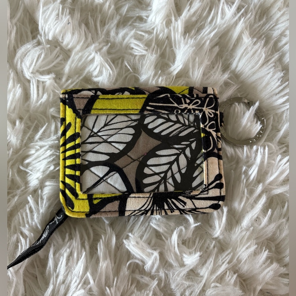 Vera Bradley Black and Green Quilted Wallet - Picture 2 of 3